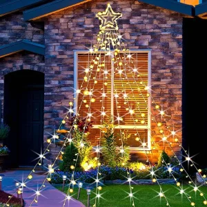 Luce natalizia con luci stringa spina EU/US Outdoor IP65 impermeabile Street Garland Garden Wedding Decor Fairy Light 1