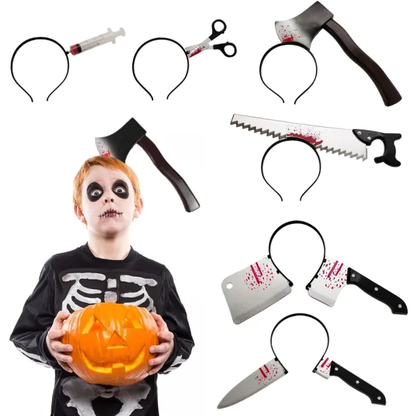 Halloween fascia Horror puntelli sangue falso Ax seghe coltello Costume Cosplay per la festa di Halloween Masquerade decorazione Mischief 1