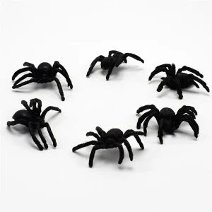 10 pz Horror 4.5 cm Ragno Nero Casa Stregata Ragnatela Bar Decorazione Del Partito Forniture Simulazione Giocattolo Ingannevole Decorazione di Halloween 1