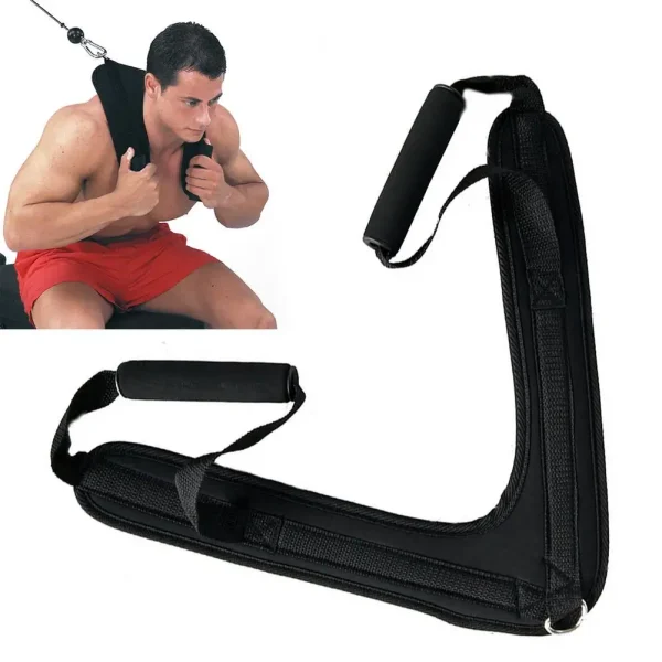 Cinghie per crunch addominale fitness Maniglia per trascinamento a forma di V Esercizio per tirare Imbracatura Cintura per tracolla per attrezzature per il fitness da palestra 1