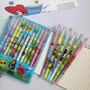 6/12/144 Pz/scatola Sprunki Penna Cancellabile Del Fumetto Blu Inchiostro Nero Penna Gel Magico Scuola Ufficio di Scrittura Fornitura di Cancelleria regalo per studenti 1