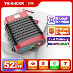 THINKCAR BD6 OBD2 Scanner Sistema completo Diagnostico Olio IMMO ETS BLEED Freno Reset Vita libera Tutte le auto tramite APP THINKDIAG 1
