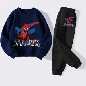 0-6 anni Ragazzi Cartoon Abiti Stampati Girocollo Felpe Pantaloni All-match Set da 2 pezzi Costume per bambini Tute Abbigliamento pop 1