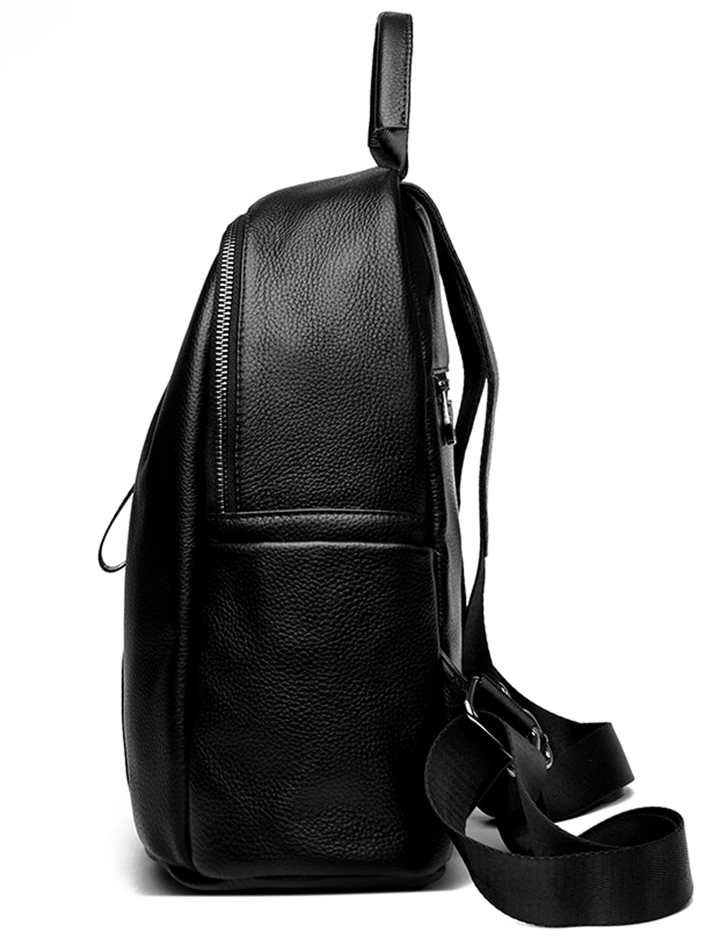 Zaini da donna antifurto Borse a tracolla di grande capacità da donna con zaino da viaggio in vera pelle alla moda di marca famosa 3