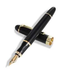 Jinhao X450 Penne Stilografiche Pennino Fine 0.7 millimetri In Oro Clip In Metallo Inchiostrazione Penne per Studente di Scuola Forniture Per Ufficio di Scrittura di Cancelleria 1