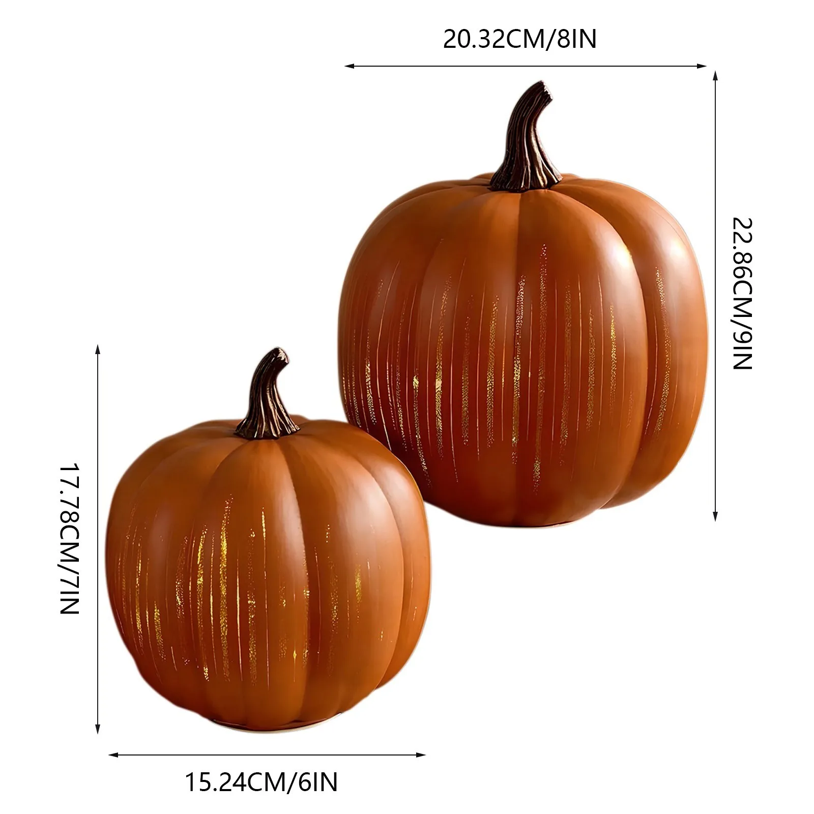 Lampada decorativa zucca di Halloween Ornamento artigianale per la casa Festa a tema di Halloween Decorazione illuminata Prop Regalo di festa 6