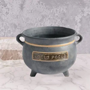 Resin Witches Cauldron Serving Bowls with Spoon Old Style Halloween Candy Bowl Practical Sundries Container Christmas 1