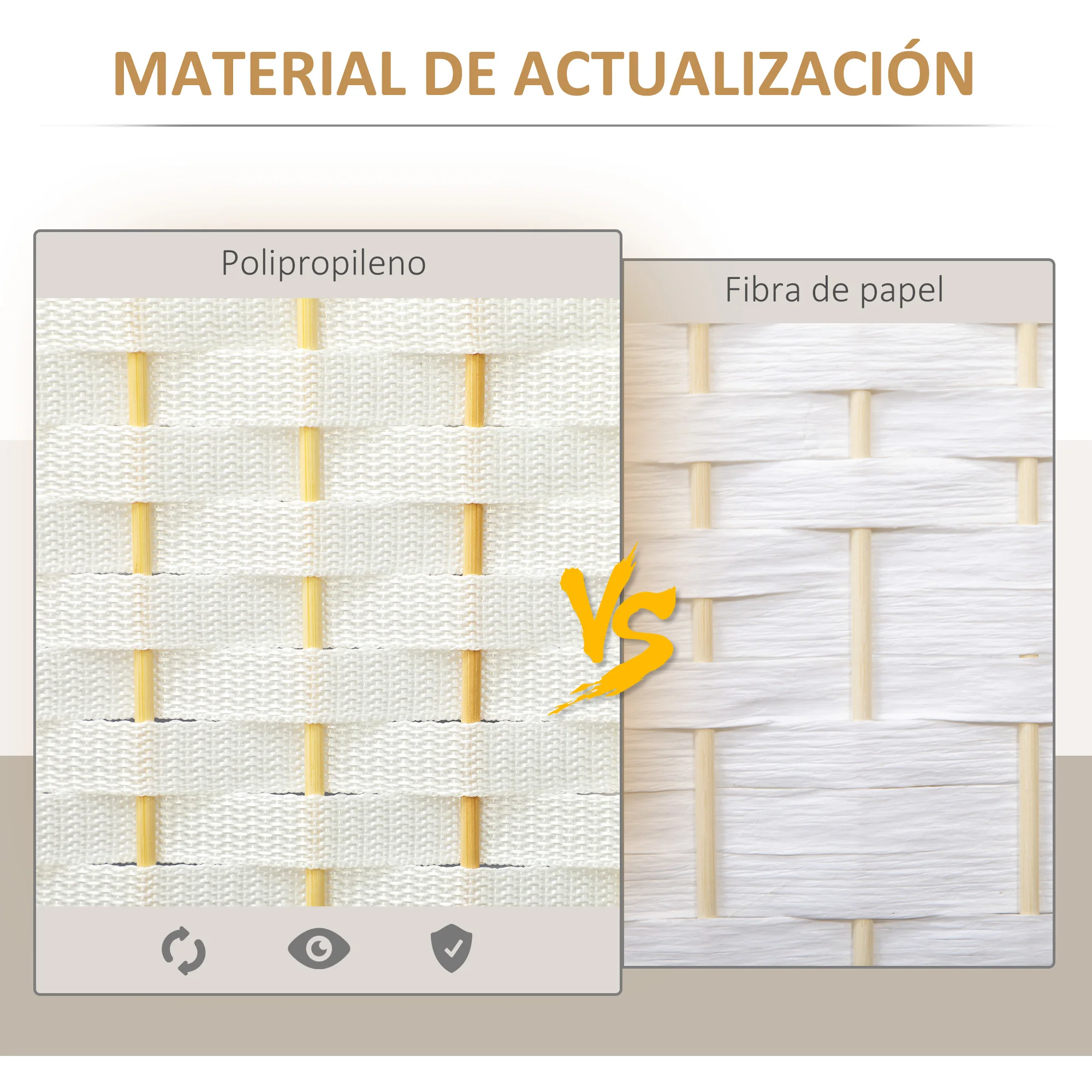 HOMCOM Separatore per ambienti pieghevoli a 4 pannelli 160x170 cm 5