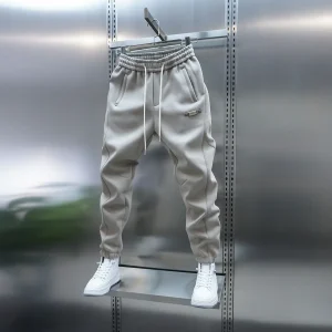 Pantaloni da jogging per il tempo libero all'aperto 2025 pantaloni harem tinta unita primaverili pantaloni sportivi slim abbigliamento da uomo di marca di lusso di alta qualità 1