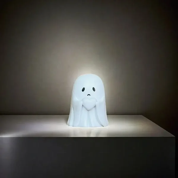 Dito medio Statua di fantasma carino Piccole figurine di fantasmi spaventosi Decorazioni per la casa di Halloween Centrotavola per tavolino Regali per scaffali 6