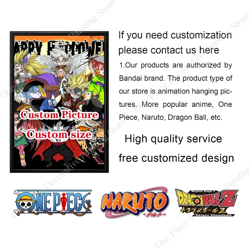 Bandai Anime HD Canvas Painting Poster Wall Art Print Dragon Ball Son Goku Immagini decorative classiche per soggiorno Senza cornice 2