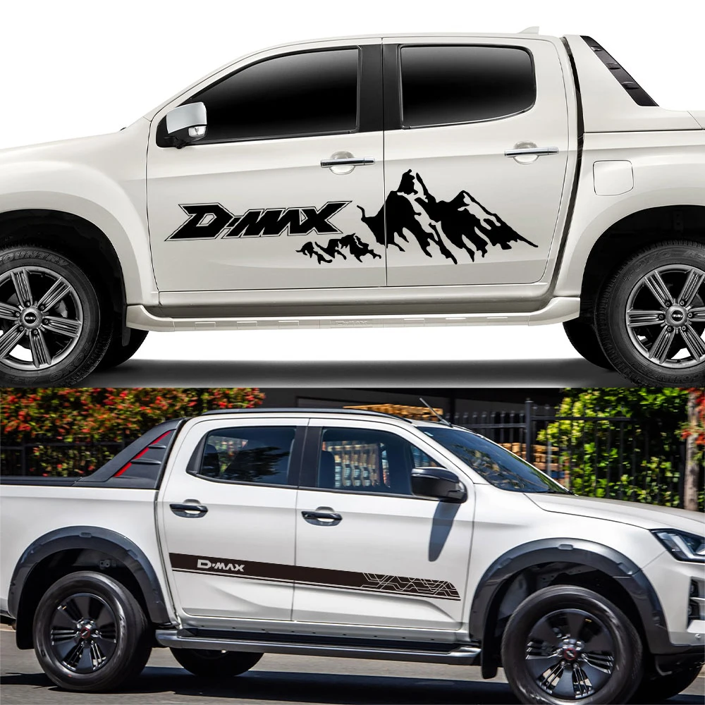 Pickup Corpo Laterale Adesivi Per Isuzu Dmax D Max Camion Hood Auto Portellone Decor Decalcomanie Tronco Coperture In Vinile Auto Tuning Accessori 3