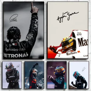 F1 Sports Raer Anime Poster Adesivo di carta impermeabile appiccicoso Coffee House Bar Kawaii Room Decor 1