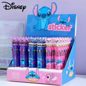 12/36 pz Cartoon Stitch Doll 10 Colori Penna A Sfera Lilo & Stitch Carino Penna Gel Studente Forniture Strumenti di Cancelleria All'ingrosso 1