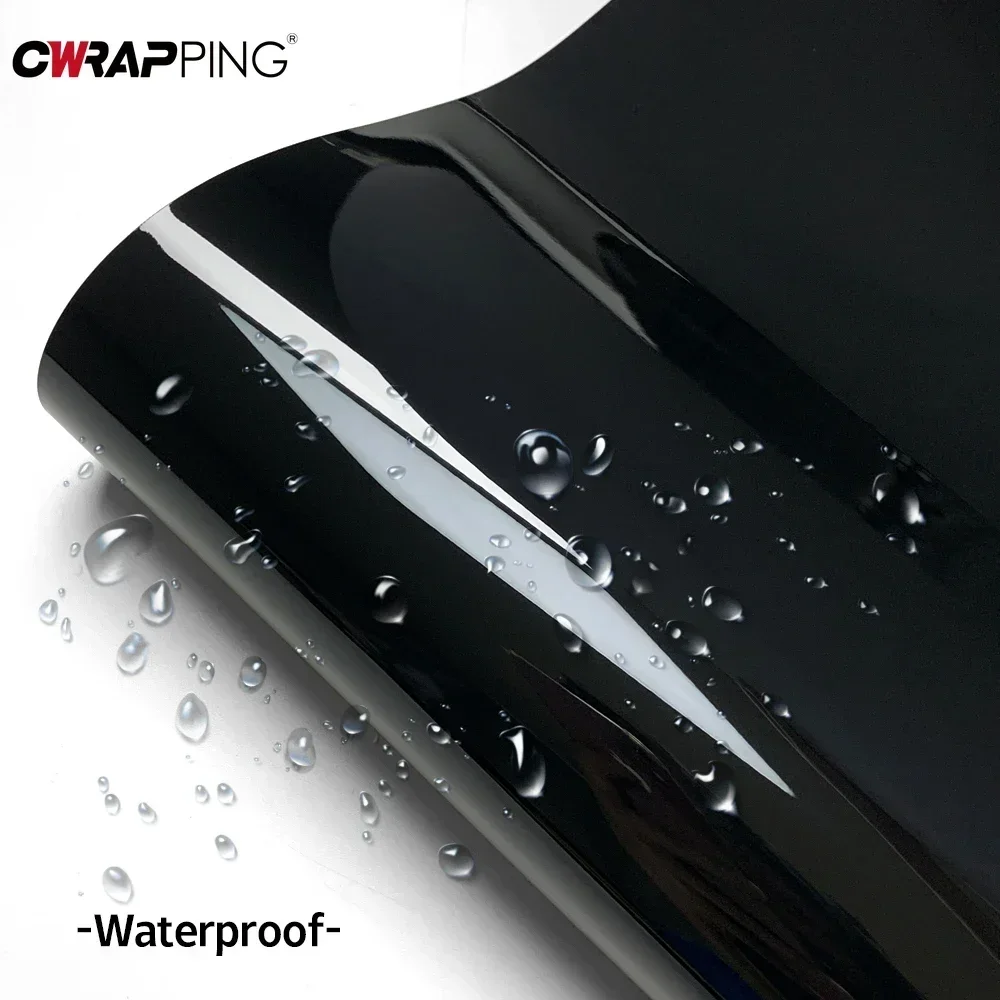 Pellicole in vinile per auto nere Pellicola per avvolgimento automatico Pelle per laptop Copertura per telefono Decorazione per moto Adesivo per copertura Accessori per auto 2