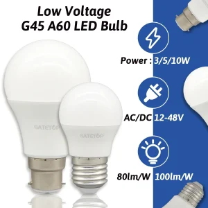 3 pz DC AC 12 V 24 V 36 V 48 V HA CONDOTTO LA Lampadina Luci E27 B22 lampada 3 W 5 W 10 W spot lampadina Ha Condotto La Luce Lampadine per la casa illuminazione esterna 1