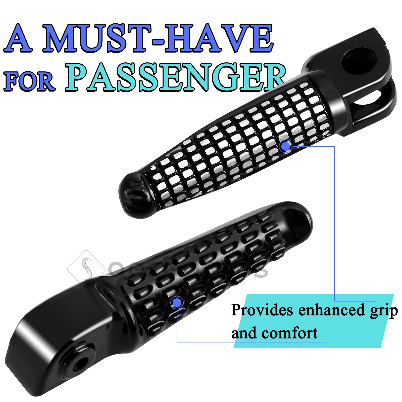 Pedane poggiapiedi anteriori e posteriori per motocicletta per Kawasaki Ninja ZX6R abs ZX10R 650R ER-6N Z750 Z1000 zr800 z h2 se z800 ER-6F poggiapiedi passeggero e pilota 2