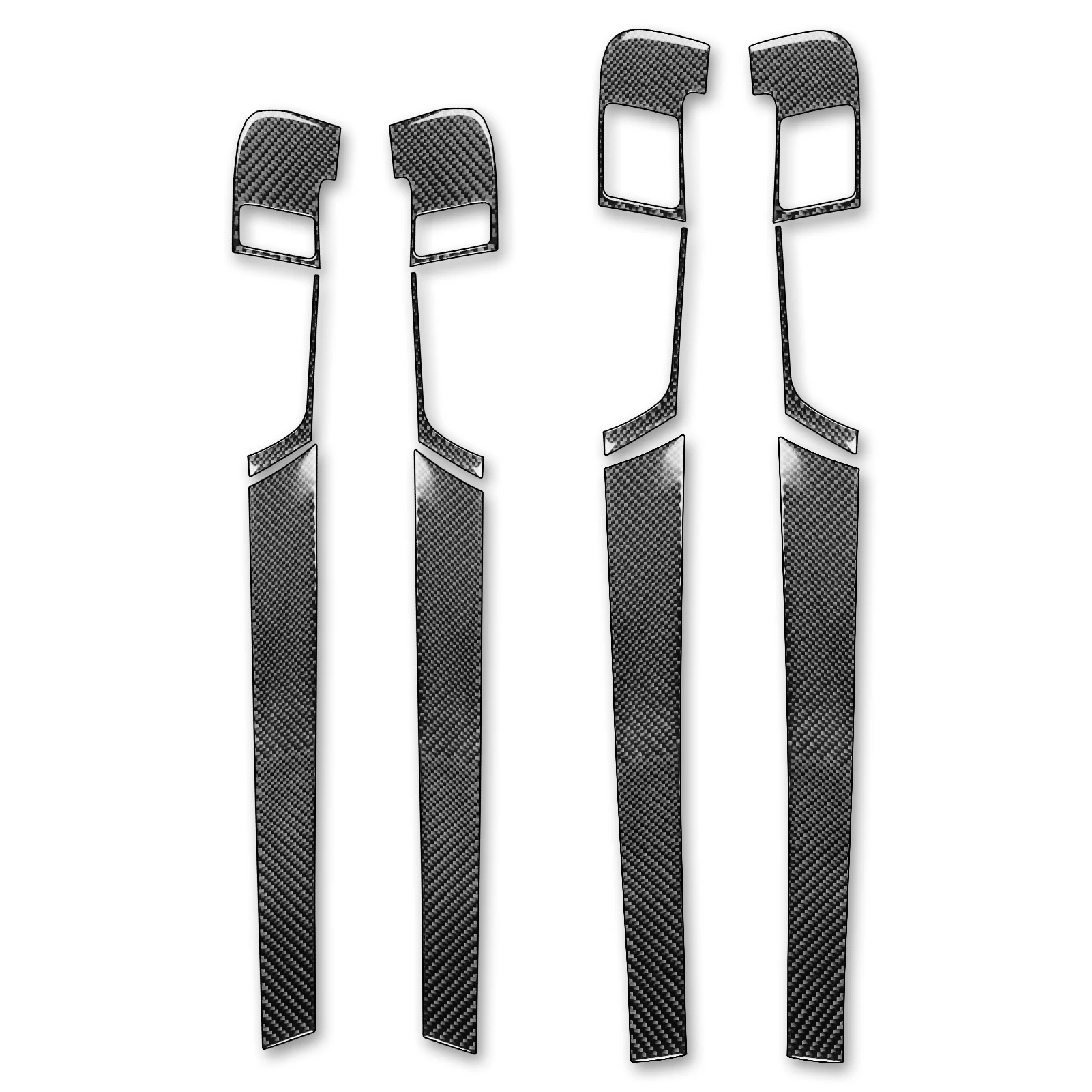 Per Audi A3 S3 8P 2006 2007 Porta In Fibra di Carbonio Maniglia Telaio Pannello di Rivestimento striscia Accessori Per Interni Auto Adesivi Decorativi 5