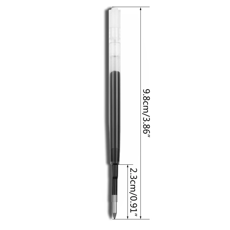 Ricariche universali in Gel blu/nero per penna retrattile 0.5mm/0.7mm Point Smooth Writing Office School cancelleria 10 pezzi 5