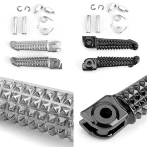 Moto Anteriore Piede Peg Poggiapiedi Per Yamaha YZF R1 1998-2014 R6 1999-2014 R6S 2003-2008 2004 Pioli Motore In Alluminio 1