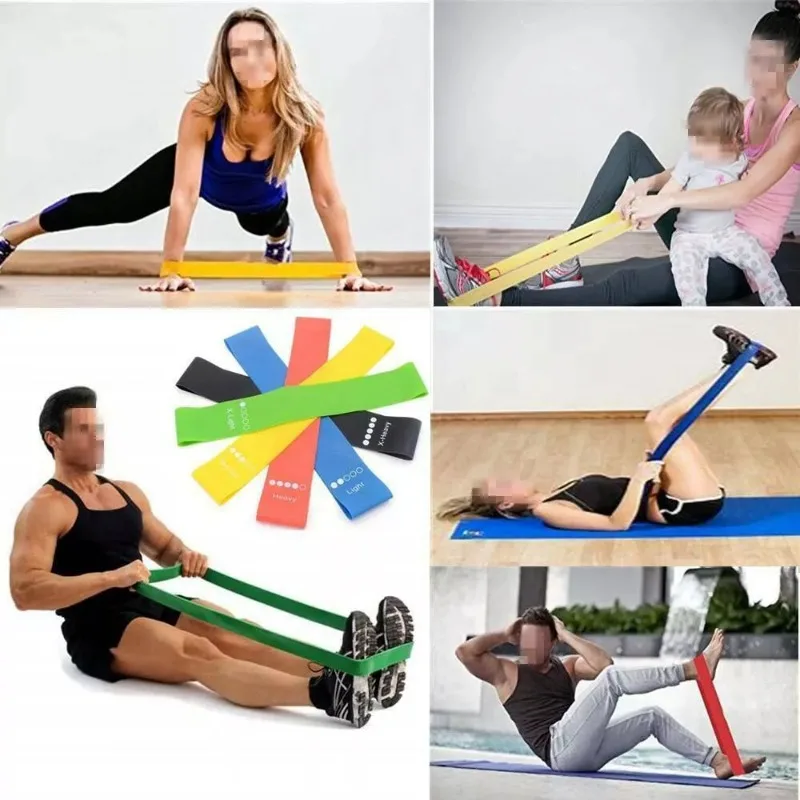 Vari colori Yoga Sport Fasce di resistenza attrezzature da palestra TPE Home Fitness Fasce elastiche Pilates allenamento per l'allenamento della forza 2