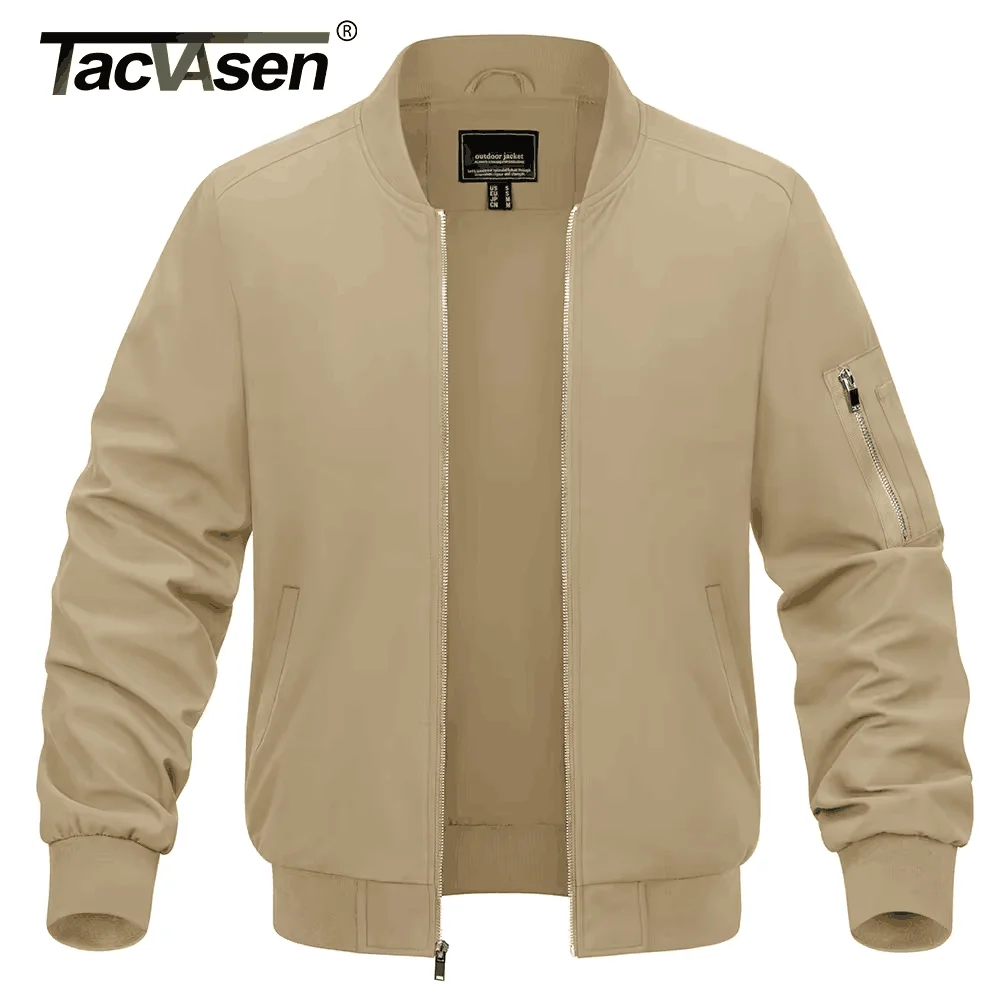 TACVASEN primavera Baseballl giacche Mens giacca a vento escursionismo Trekking giacche da pesca Outdoor Full Zip cappotti Casual Outwear top 1