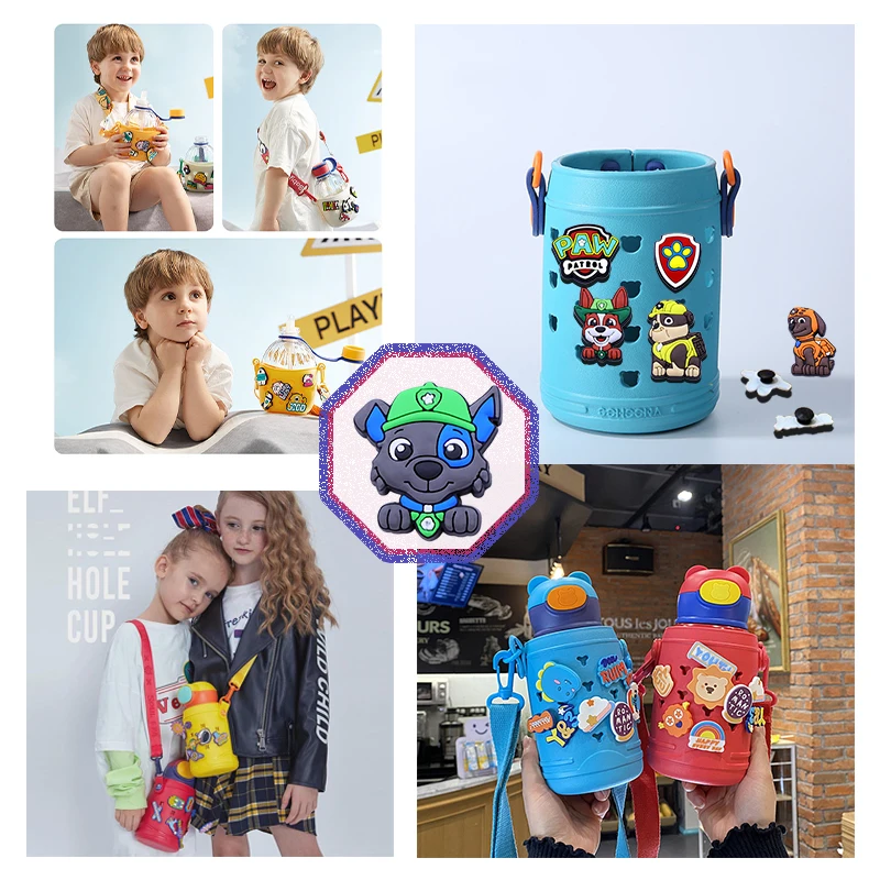 31 pezzi di scarpe per cani della polizia Disney, decorazioni per zoccoli, accessori per scarpe in PVC, sandali da giardino con fibbia, ciondoli per cinturino, regalo di Natale 4