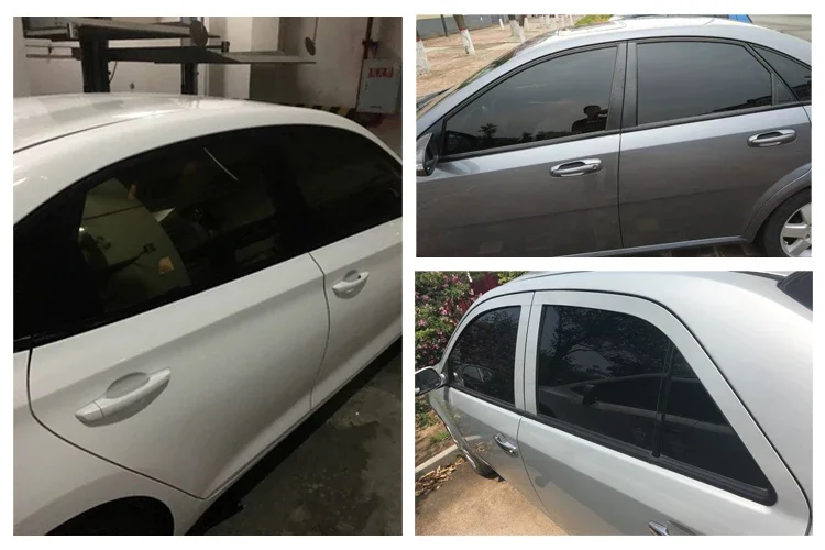 Pellicola per vetri per auto nera multi-dimensione Rotolo per auto Auto Home Tinta per vetro autoadesiva Privacy Protezione UV Adesivo per finestre Pellicola per parasole 5