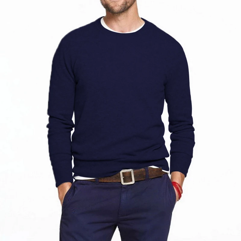 5XL Maglione Pullover Degli Uomini Maglie E Maglioni Maschio di Marca 100% Cotone lavorato a maglia Maglione Pullover Ragazzi Maglieria Inverno Primavera Navy Di Natale Rosso 2