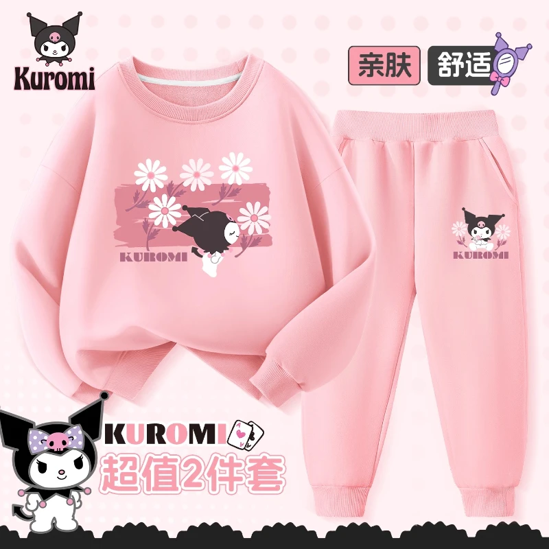 Vestiti per neonata Set Autunno Kid Kunomi Felpe stampate Pullover Top e pantaloni 2 pezzi Completo per bambini Tute moda Abiti 1