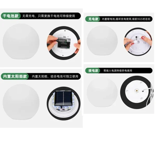 Lampada da giardino a LED per esterni, telecomando, lampada da pavimento, strada, prato, piscina, festa di nozze, vacanza, decorazione della casa 6