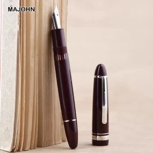 Majohn P136 Penna stilografica a pistone in metallo rame EF/F Resina 20 Inchiostro Windows Inchiostro Scrittura Penna regalo Cancelleria Materiale scolastico per ufficio 1