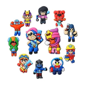 9-100PCS Nuovo Cartoon Wilderness Duel Gioco Pendenti e Ciondoli Fantasia Decorazioni IN PVC di alta qualità Staccabile Impermeabile Per I Regali Del Partito 1
