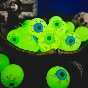 5/10/20pcs Glow in The Dark bulbo oculare 32MM palla rimbalzante forniture di Halloween giocattoli Horror luminoso palla spaventosa giocattoli per bambini regalo 1