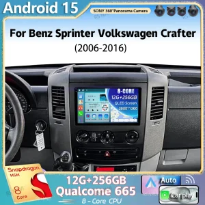 Android 15 Per Benz Sprinter Volkswagen Crafter 2006 - 2016 2K QLED Android Auto Radio Lettore Video Multimediale GPS Stereo CarPlay 1