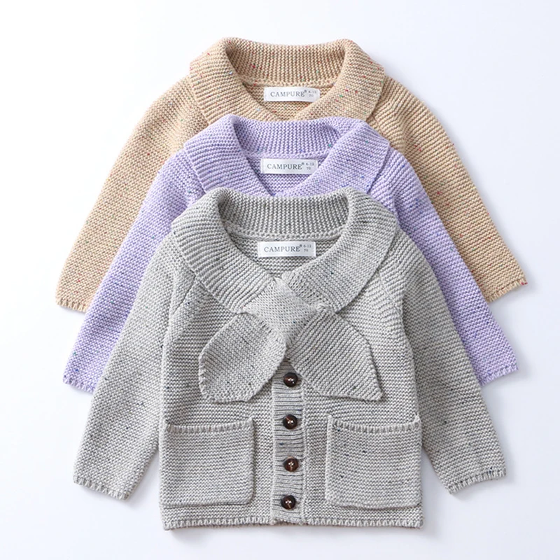 1-6 anni bambini maglia maglione colorato giacca cardigan per ragazze maglione bambino neonato maglieria primavera autunno cotone abbigliamento per bambini 5