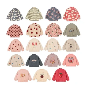 Cappotto Bambini Vestiti imbottiti in cotone KS 2025 Inverno Nuovi bambini Cappotto in lana di agnello Ragazzi Bomber Giubbotti Abbigliamento per bambini 1