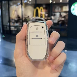 Custodia protettiva per chiave auto in TPU Custodia morbida per telecomando per Toyota Crown Highlander Corolla Prado Land Cruiserry Camry Alphard 1