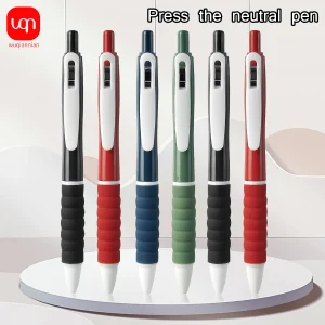 WQN-4/8/12PCS Penna a sfera Soft Cloud Sponge Penna gel pressata 0,5 mm Scrittura Liscia Inchiostro nero Cancelleria per scuola e ufficio 1