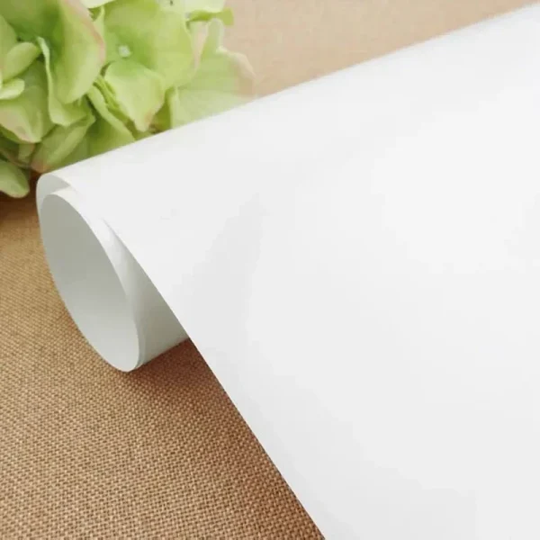 Pellicola autoadesiva per finestre oscuranti totali Specchio bianco Adesivo protettivo in vetro opaco per la privacy per bagno Cucina Vinile 2 metri 1