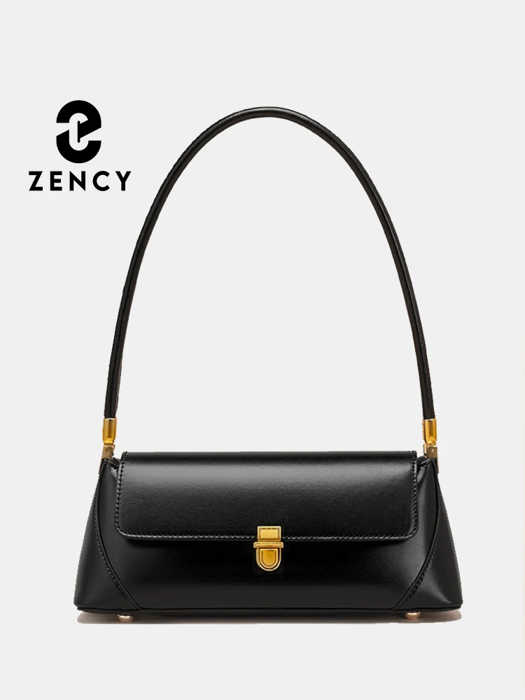 Zency borse firmate di fascia alta moda donna borsa a tracolla in pelle borse stile francese borsa ascellare da donna chiusura con cerniera per appuntamenti 1