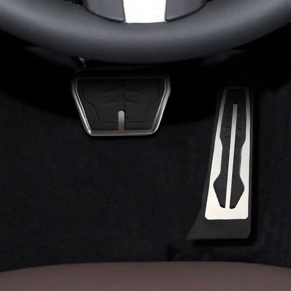 Pedali auto per BMW E60 E61 E63 E64 E70 2004 - 2010 LHD Freno A Gas Acceleratore Poggiapiedi Pedale Copertura Accessori Interni 2