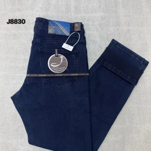 OECHSLI Jeans in cotone spesso da uomo 2025 Autunno Inverno nuovo ricamo all'aperto caldo comfort Moda dritto Pantaloni di grandi dimensioni 30-40 1