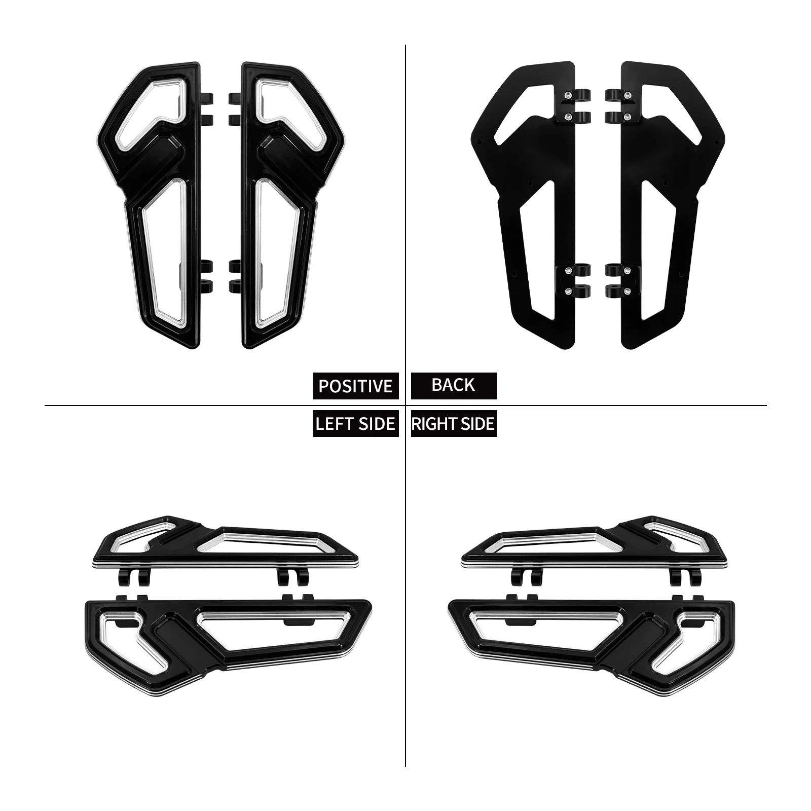 Driver Pedana Moto Anteriore Poggiapiedi Pedane Pedana Per Harley Touring Electra Street Glide Road King Softail FLH FLD 2