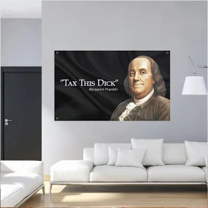 VIKAMA Benjamin Franklin Arazzo Stile artistico minimalista vintage Scene multiple Studio adattabile Soggiorno Decorazione dell'ufficio 1