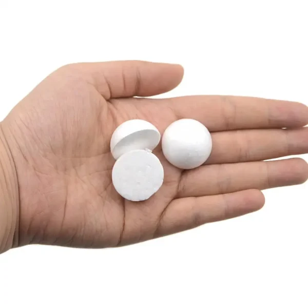 NATALE polistirolo polistirolo schiuma mezza palla emisfero accessorio fai da te fatto a mano per decorazioni per feste artigianali fai da te tutte le dimensioni 5
