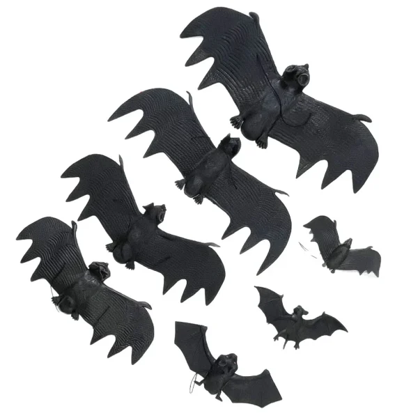 Ornamenti per pipistrelli da appendere di Halloween - Simulazione realistica Decorazioni per feste natalizie Puntelli da appendere per casa stregata per l'atmosfera spettrale 4