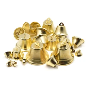 10 pezzi piccoli cascabelle campanelle in metallo albero di Natale decorazione per feste artigianali fai da te 1