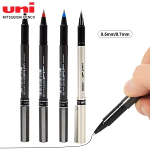 3/5 pezzi Giappone UNI Penna Gel per la scrittura 0.7/0.5mm Ufficio aziendale Nero Rosso Blu Penna firma UB-155/177 Cancelleria per ufficio scolastico 1