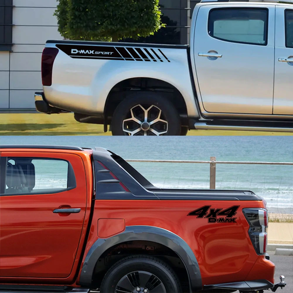 Pickup Corpo Laterale Adesivi Per Isuzu Dmax D Max Camion Hood Auto Portellone Decor Decalcomanie Tronco Coperture In Vinile Auto Tuning Accessori 4